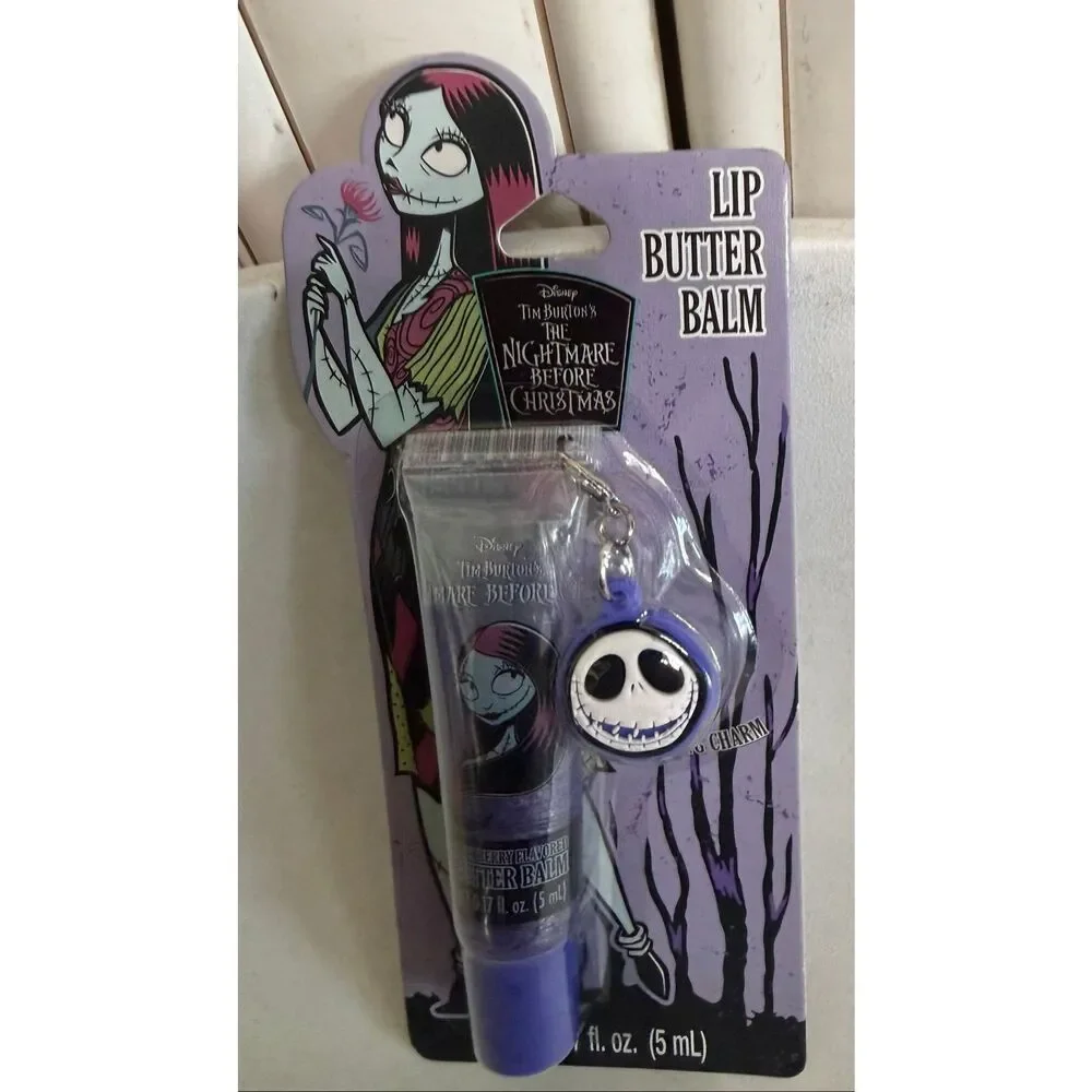 Disney Tim Burton's The Nightmare Before Christmas Lip Balm Holder Keychain Set